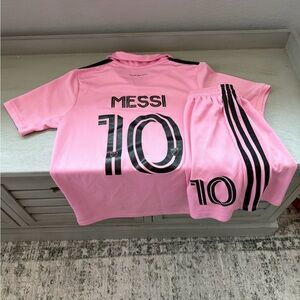 Lionel Messi - Inter Miami CF Kit (Jersey & shorts) - Youth Size Small/24